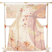 画像をギャラリービューアに読み込む, 訪問着 クリーム 辻が花(No.2206a〜2209a) S / M / L / XL