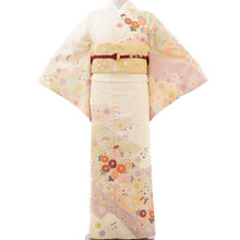 画像をギャラリービューアに読み込む, 訪問着 クリーム 辻が花(No.2206a〜2209a) S / M / L / XL