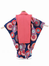 画像をギャラリービューアに読み込む, 3歳女の子 紺・丸菊 (No.6009)