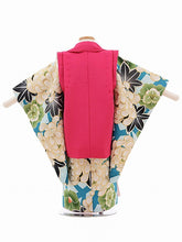 画像をギャラリービューアに読み込む, 3歳女の子 ターコイズ・牡丹 (No.6010)