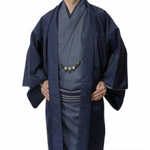 画像をギャラリービューアに読み込む, 羽織着物 紺色 市松 御召風(No.8068〜8070)M / L / XL